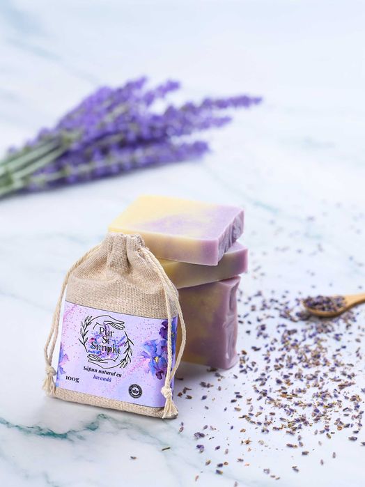 Sapun de casa 100% natural cu Lavanda