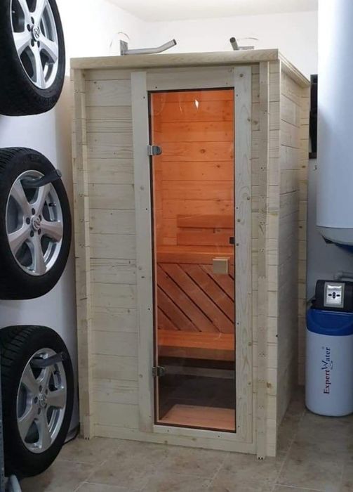 Saune personalizate, traditional-finlandeze, molid masiv, Harvia