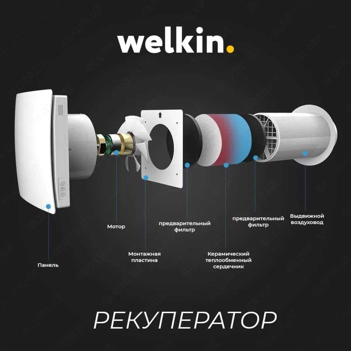 ҳаво рекуператори - VT-501 / Майдони 45 м²
