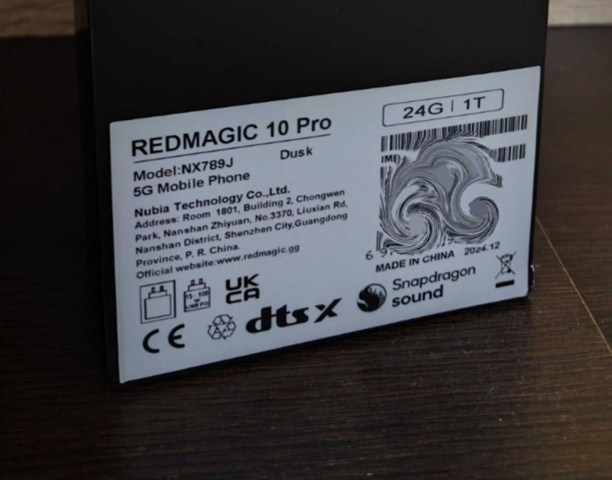 REDMAGIC 10 Pro 36gb ram+ 1TB Stocare