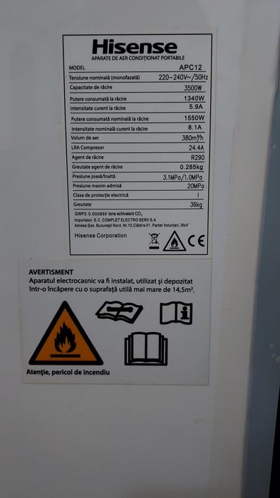 Vand aparat de aer conditionat HISENSE