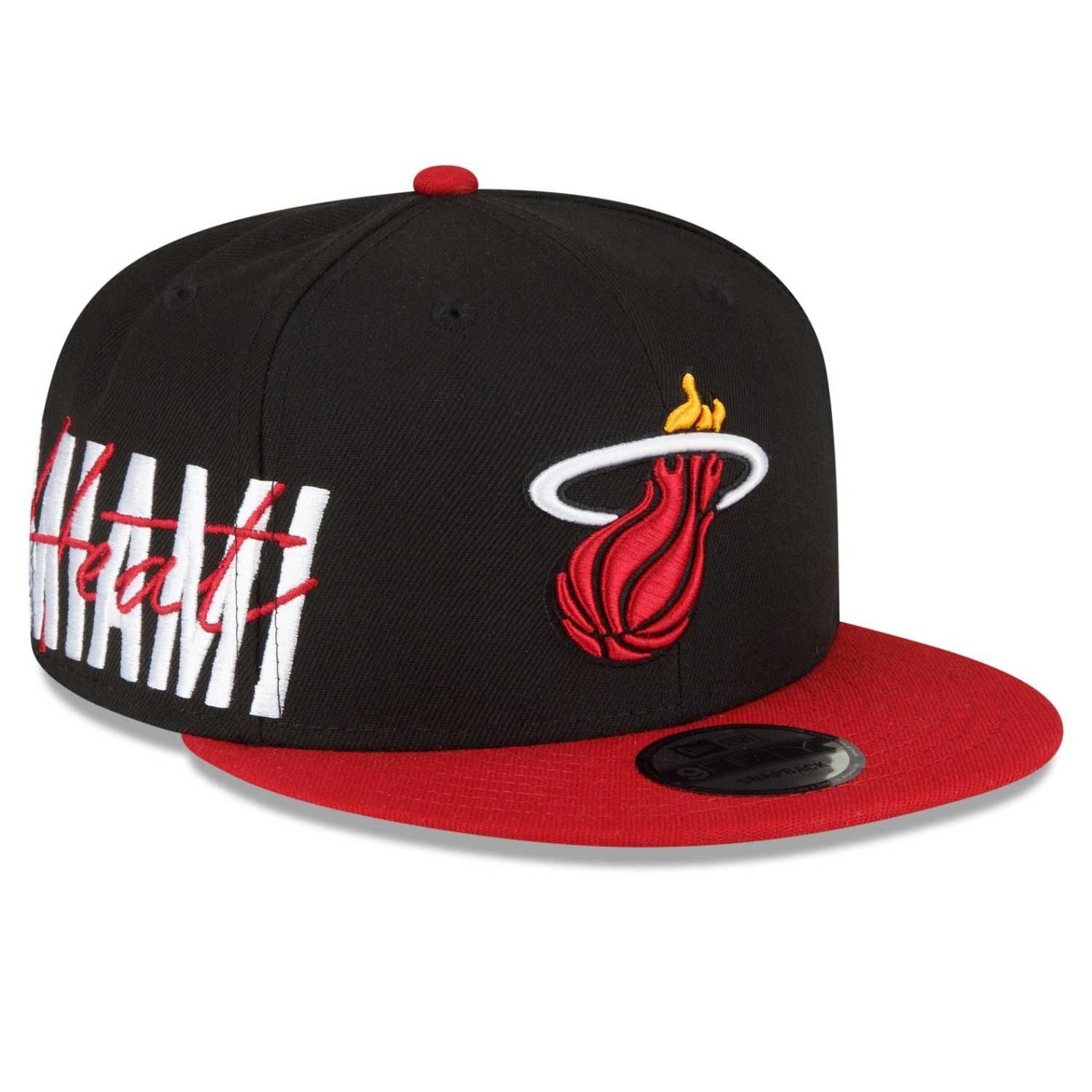 Sapca New Era 9fifty Miami Heat Side Font Negru