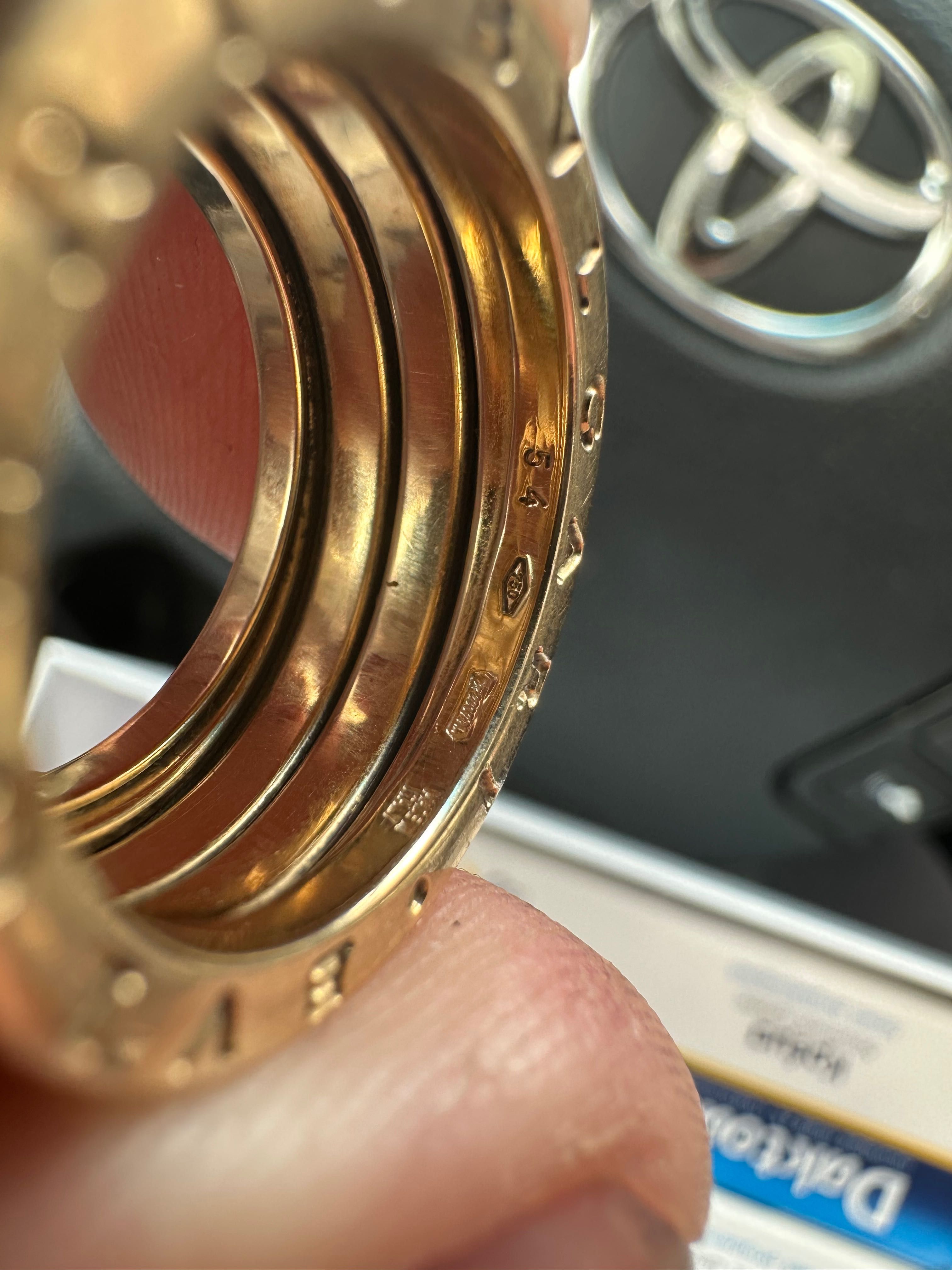 18к златен пръстен BVLGARI . Оригинален!