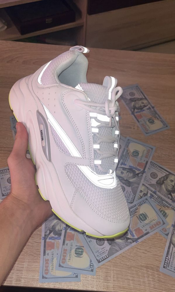 Dior b22 light green Сникърси 43н