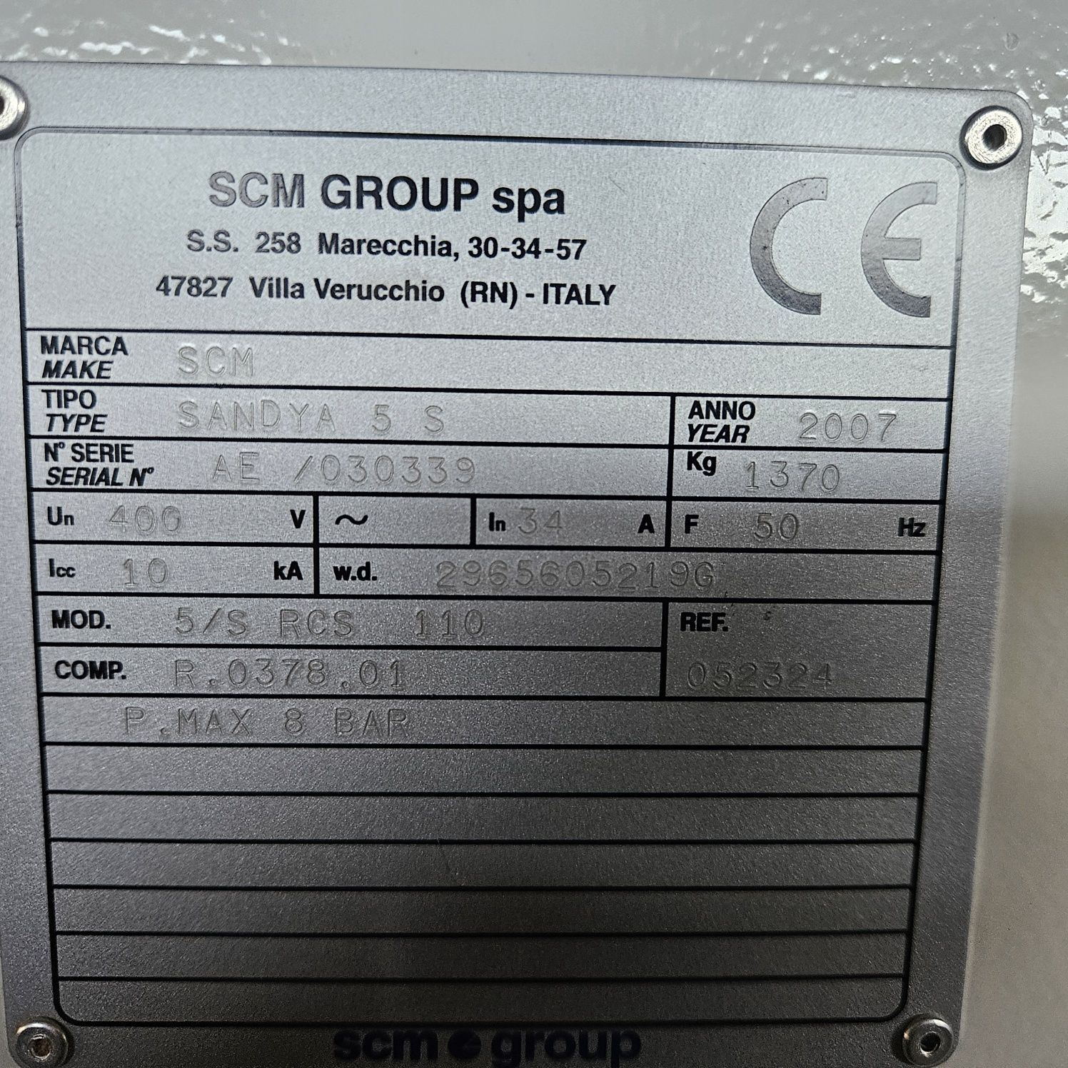 Перфектен двувалов калибровачен шлайф 1100мм.-SCM