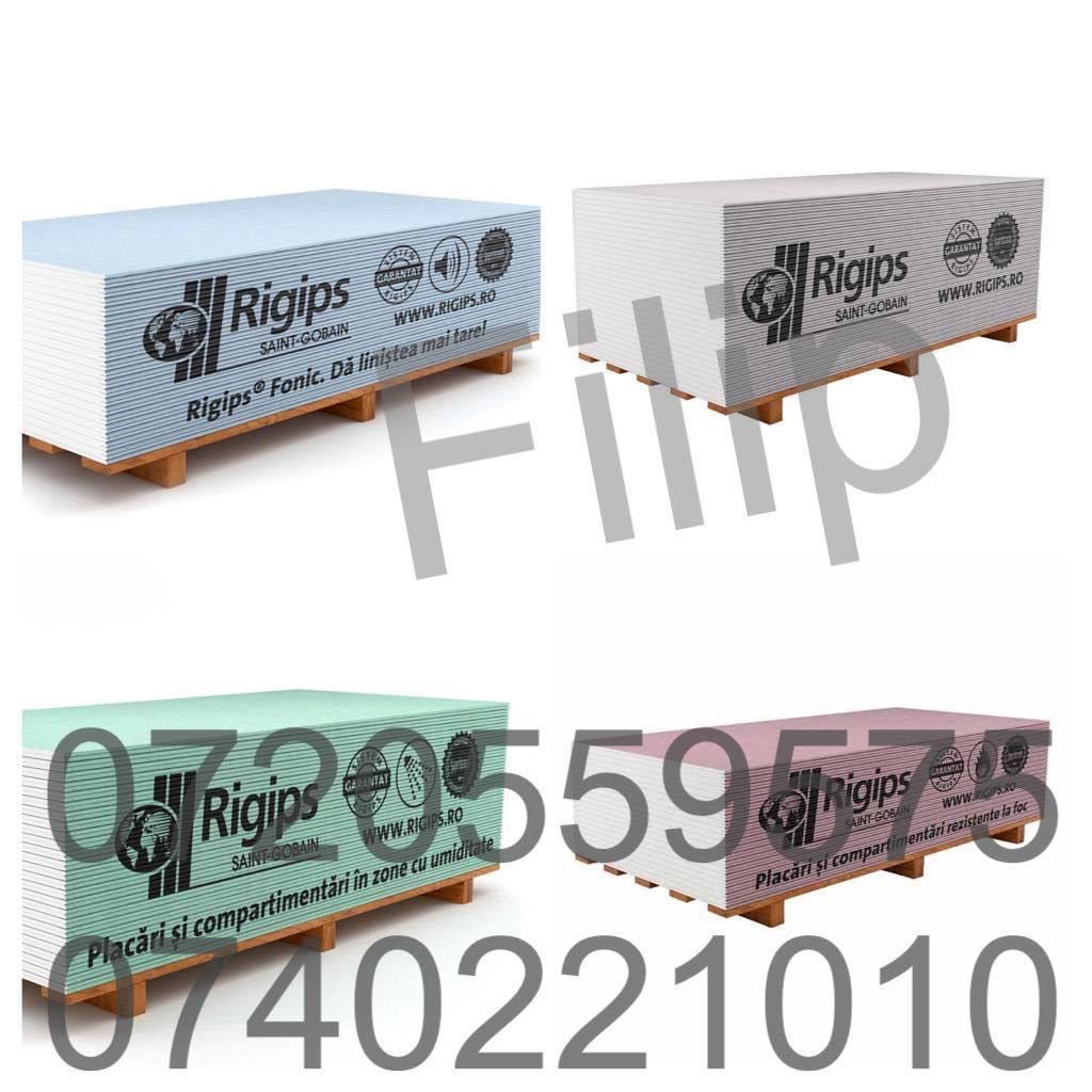 Placa Gipscarton, Rigips, Knauf - Livrare rapida - discount!