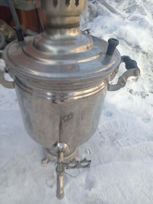 Самовар на углях на дровах