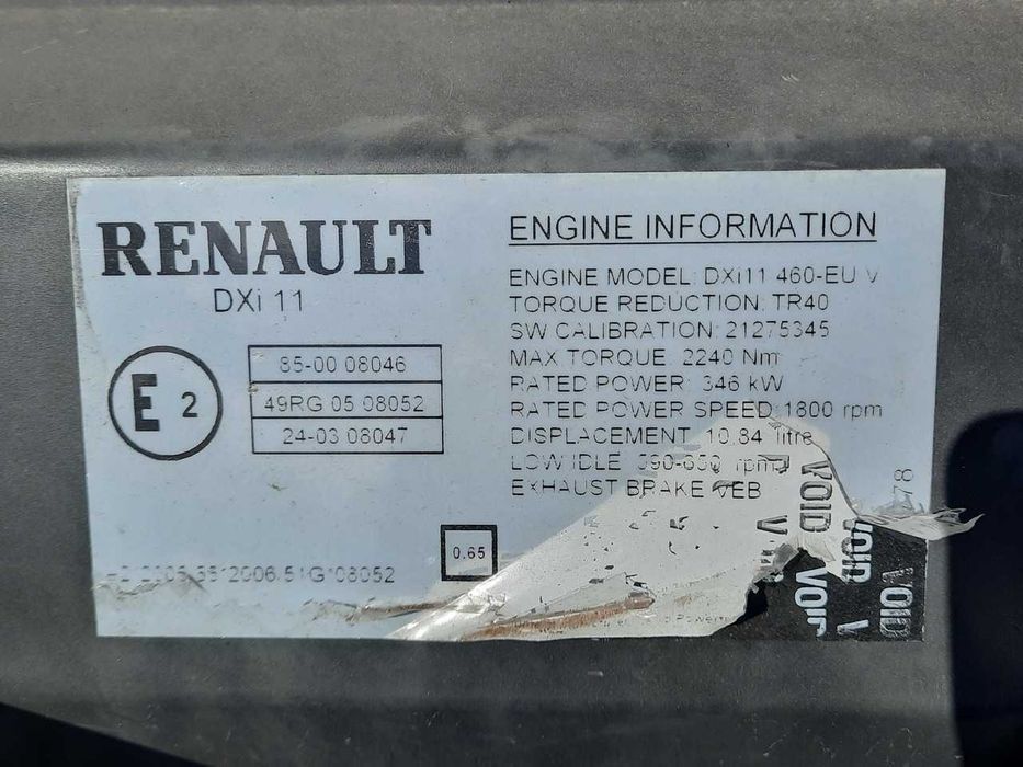 Motor Renault Premium DXI 11 460 (2012) Euro 5 - dezmembrari Renault