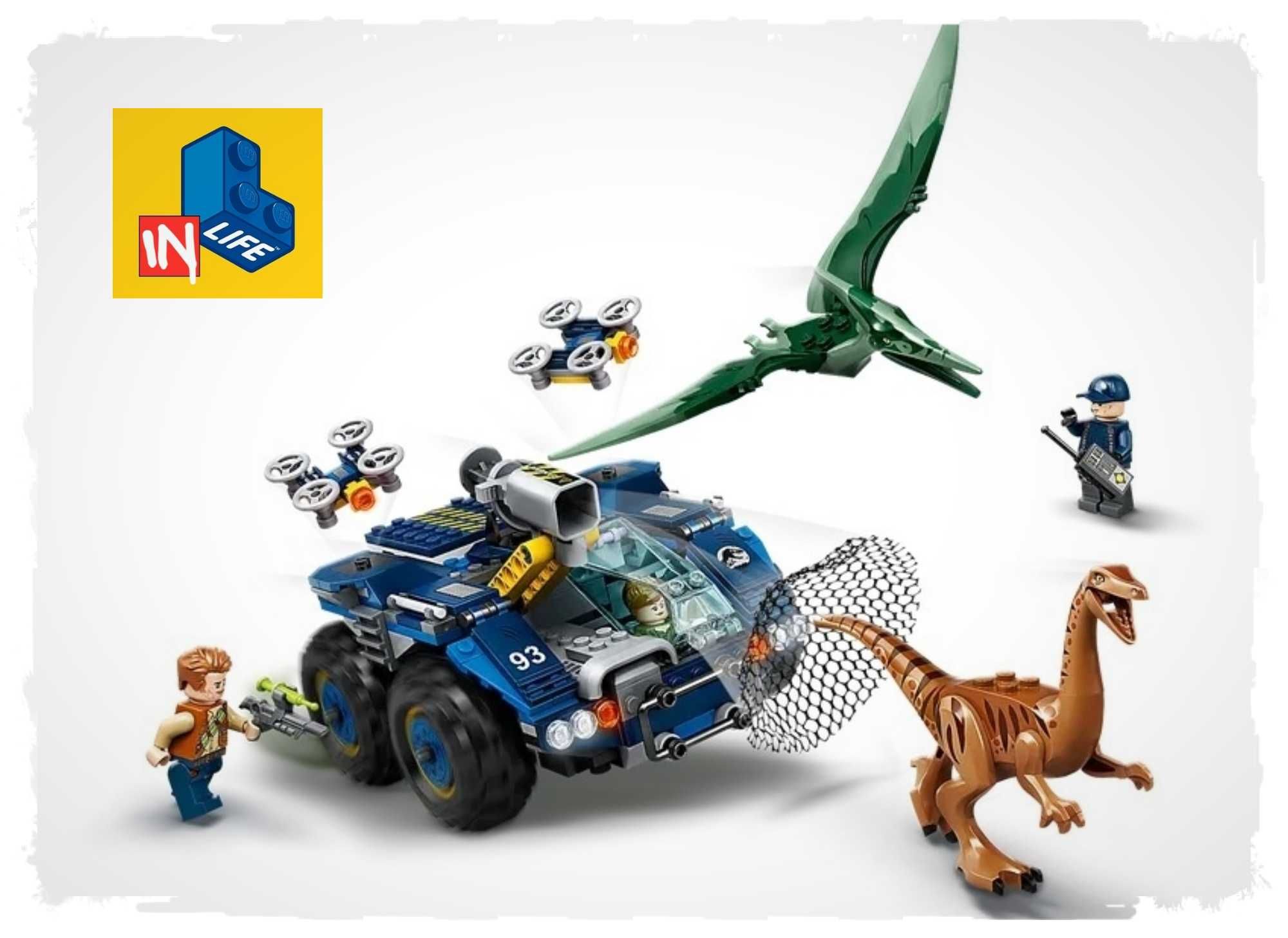 Set tip lego Jurassic dinozaur Gallimimus Pteranodon​ 75940