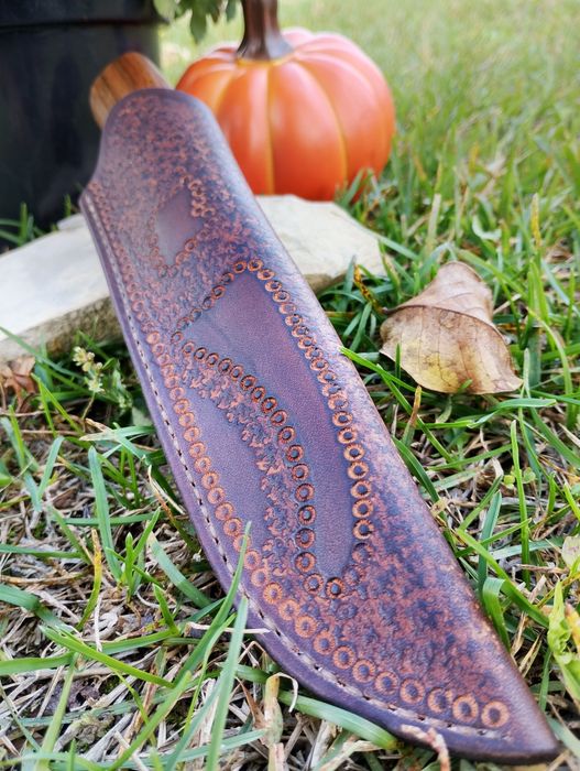 Кания за нож ръчна изработка от естествена кожа