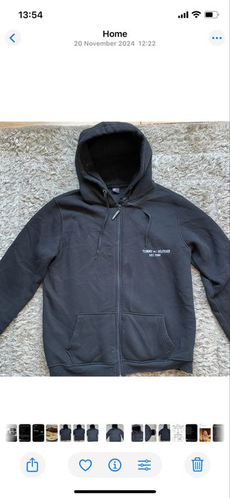 Hanorac Tommy Hilfiger negru/black XXL