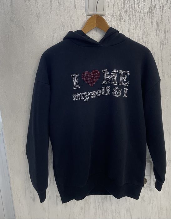 Черен суитшърт Hово от House Brand XS