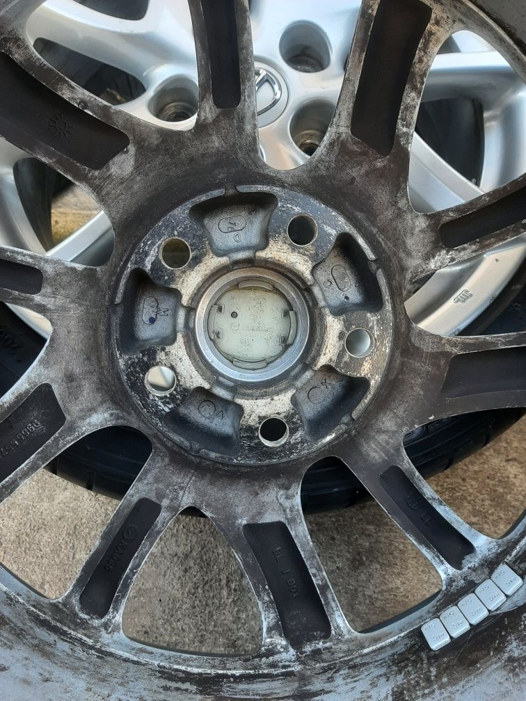 jante aliaj 5x114.3 r17 mazda cu anvelope de vara