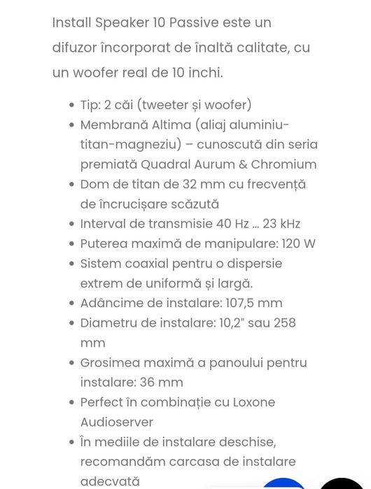 Boxa install speaker