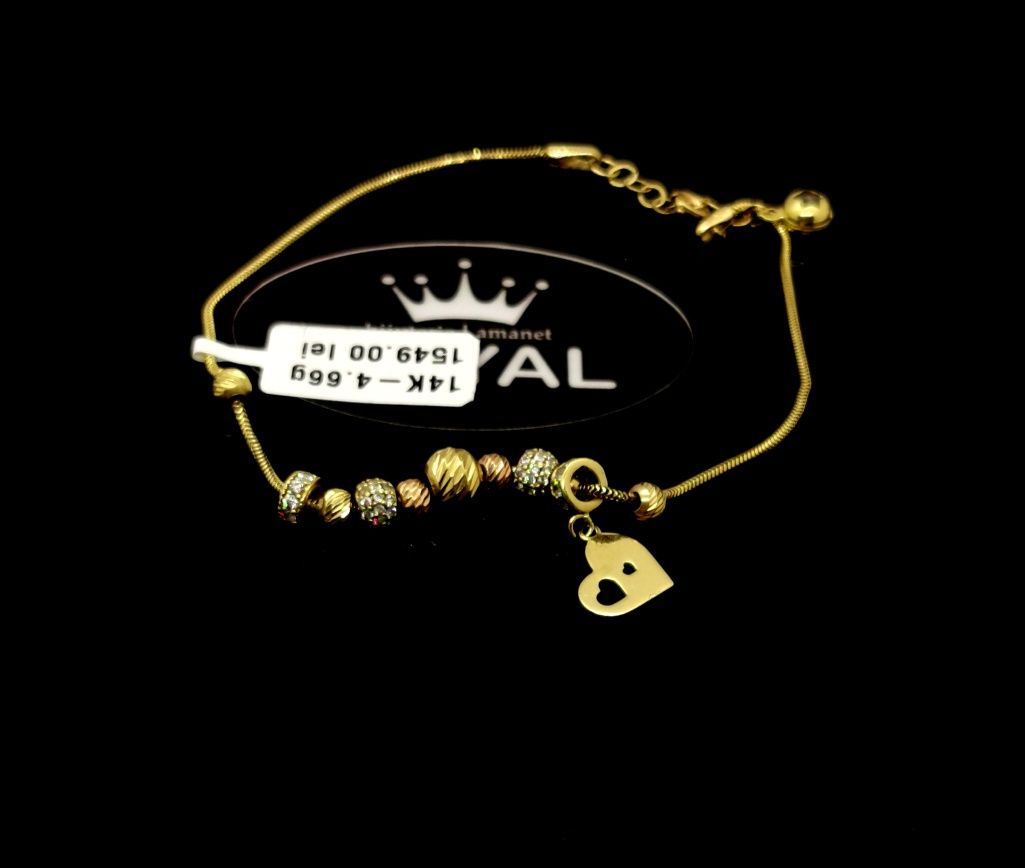 Bijuteria Royal bratara din aur 14k 4.66 gr
