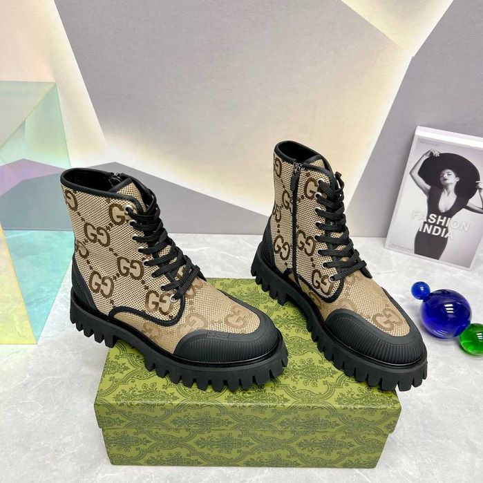 Botine Premium- GG/canvas/leather/full pack