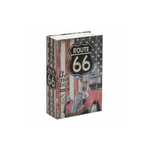 Seif carte cu cheie pentru blocare, model Retro Route 66, 240x155x55mm