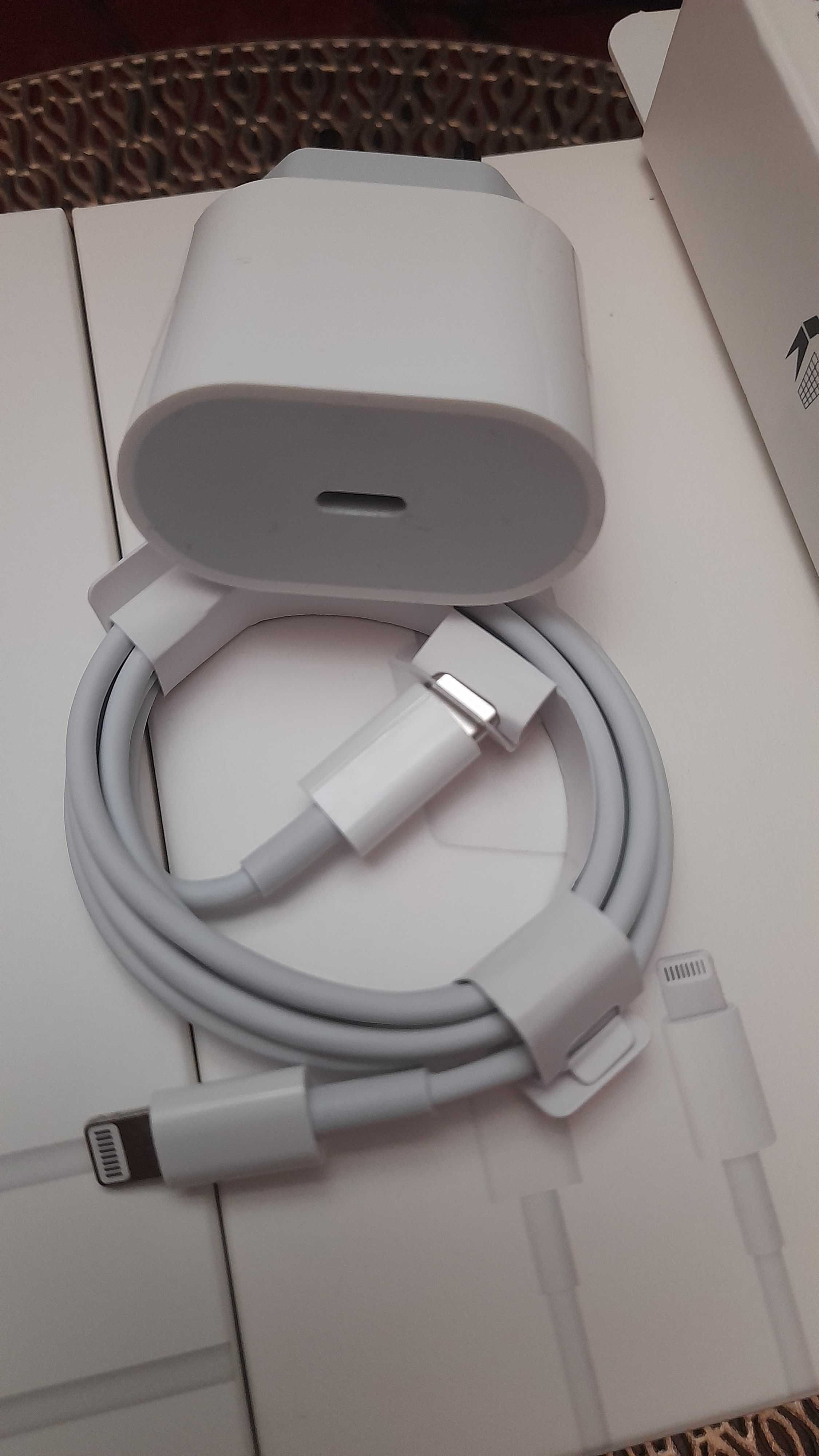 incarcatoare 20w fast charge iPhone set adaptor priza+cablu incarcare