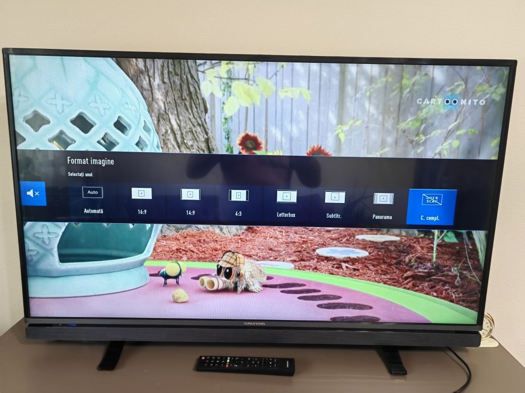 Televizor LED Grundig 124 cm Hdmi Tuner digital și antenă satelit