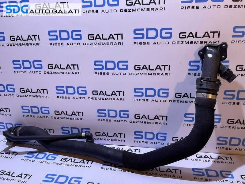 Furtun Conducta Radiator Apa Lichid Racire Motor Antigel BMW Seria 3 E90 E91 318 320 2.0 D M47 2007 - 2011 Cod 4714092 17124714092