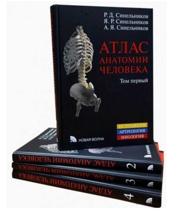 Продаётся АТЛАС Анатомии человека Синельников Новая волна все 4 тома