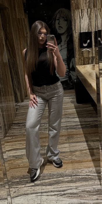 Дънки с камъни Zara