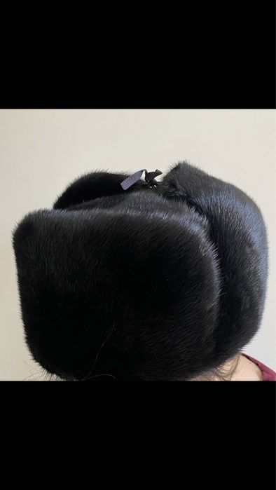 Шапка норковая ушанка