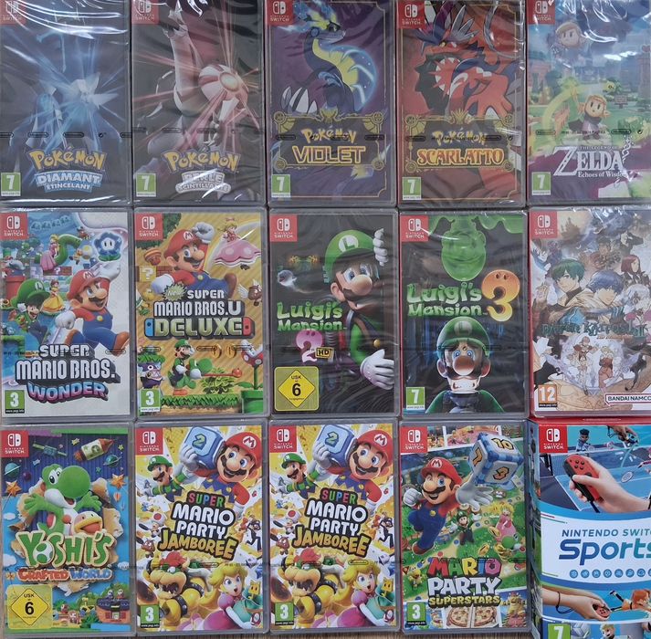 Sigilate Mario Deluxe Wonder Party Zelda Pokemon Nintendo Switch