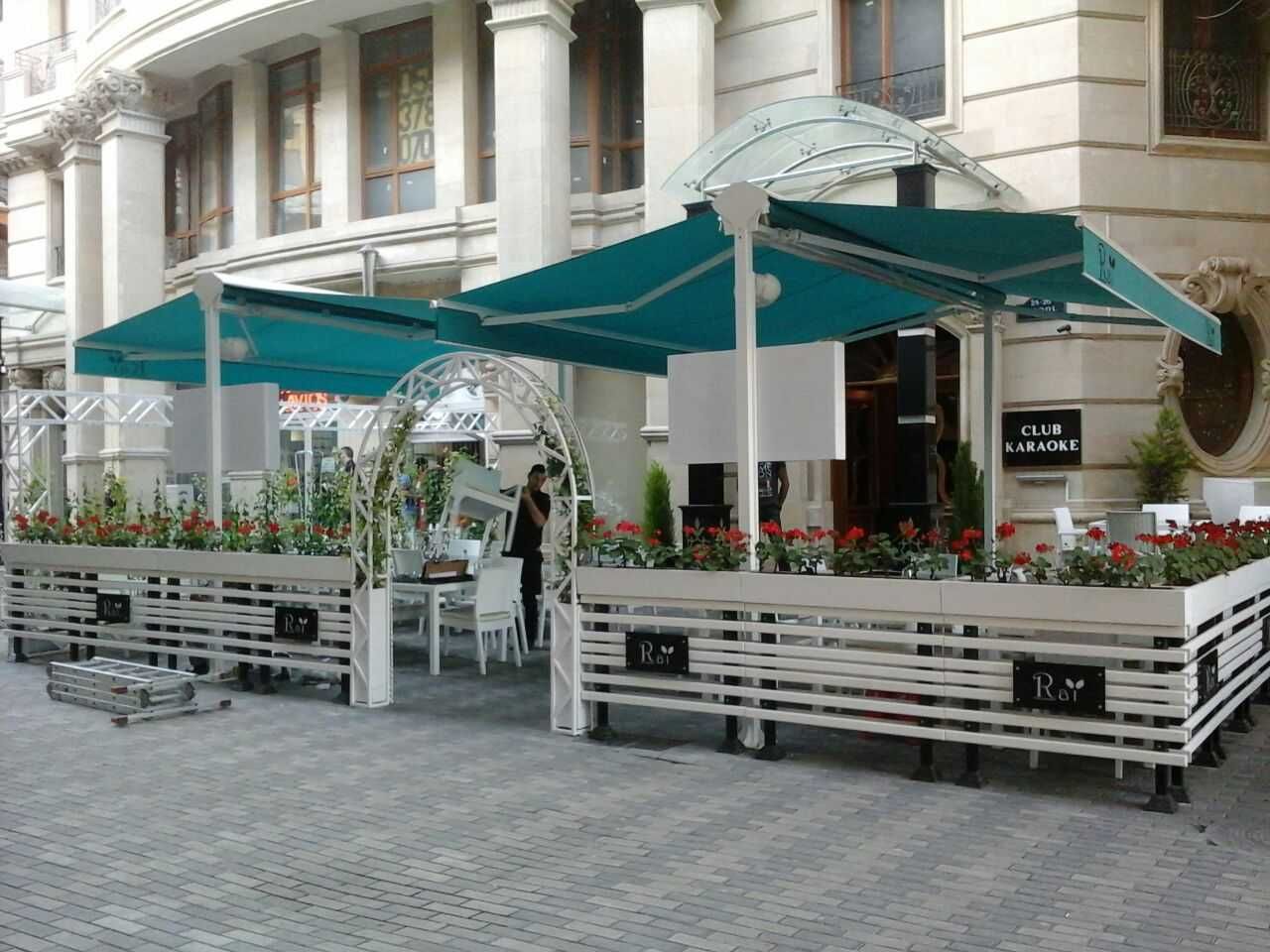 T Markiza Tent. Kafe restoran villa va uylar uchun soyabonlar.