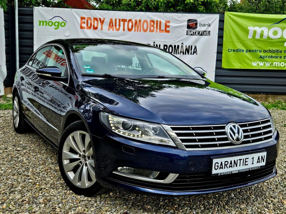 Volkswagen Passat CC Garantie 1An Rata 1150ron Interior piele crem Xenon Led Susp reglabila