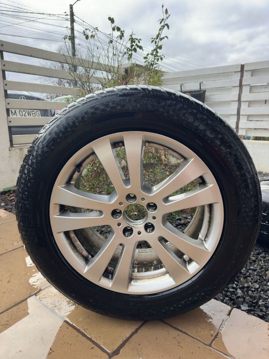Vând set 4 jante originale Mercedes ML+anvelope iarna M+S 255/55R/18