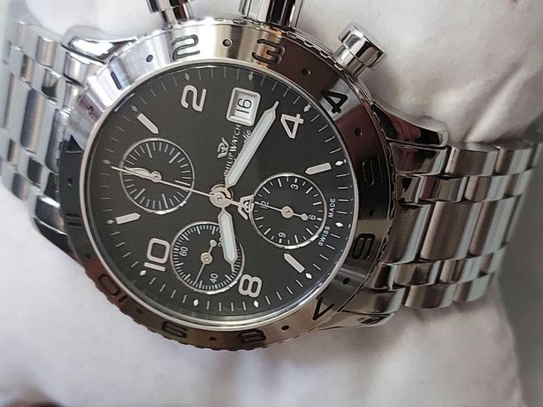 Vind Cronograf autentic Swiss automatic Admiral Philiph Watch