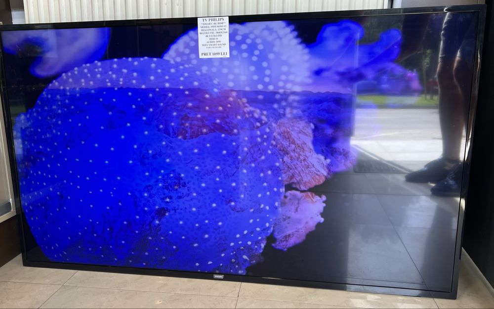 Amanet Royal CB: Tv Smart 4k 139cm Philips fara picioare