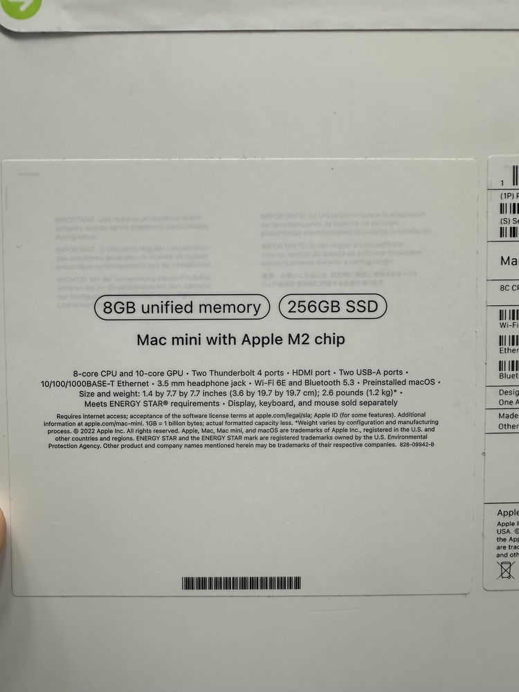 Apple Mac Mini M2 8/256gb