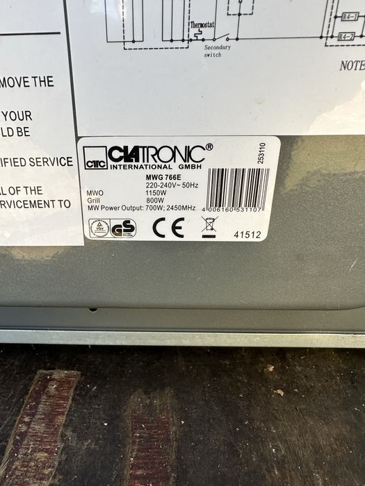Cuptor cu microunde / grill Ciatronic