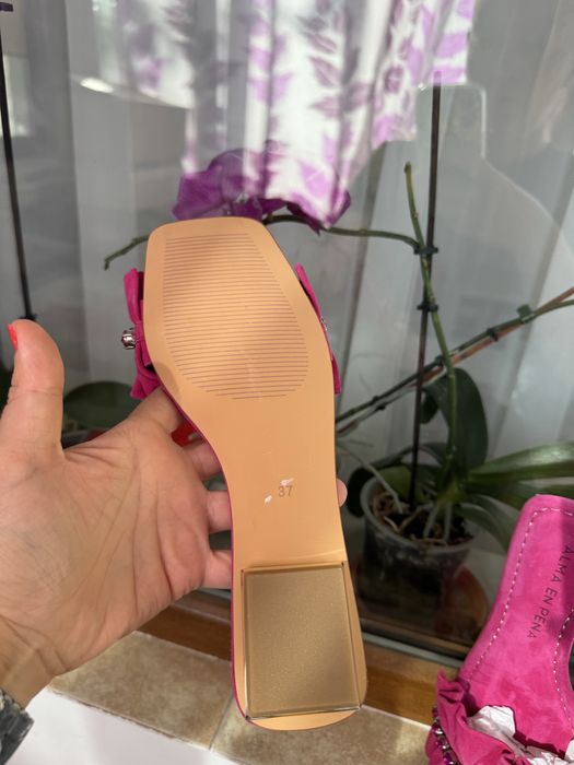 Papuci piele intoarsa Alma en Pena noi marimea 37