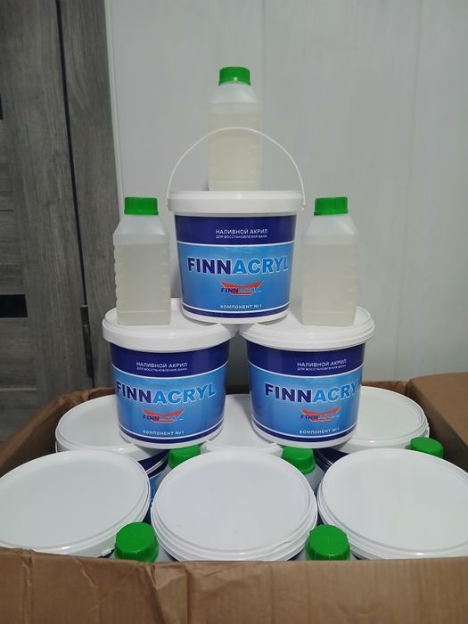 Эмалировка ванн. Наливной акрил для рестоврации ванн.