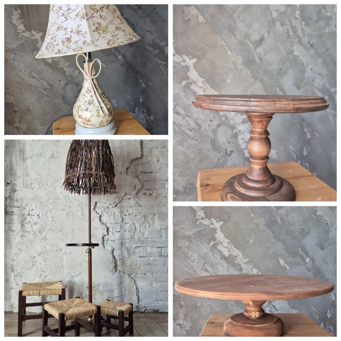 Ретро светильники и тортницы