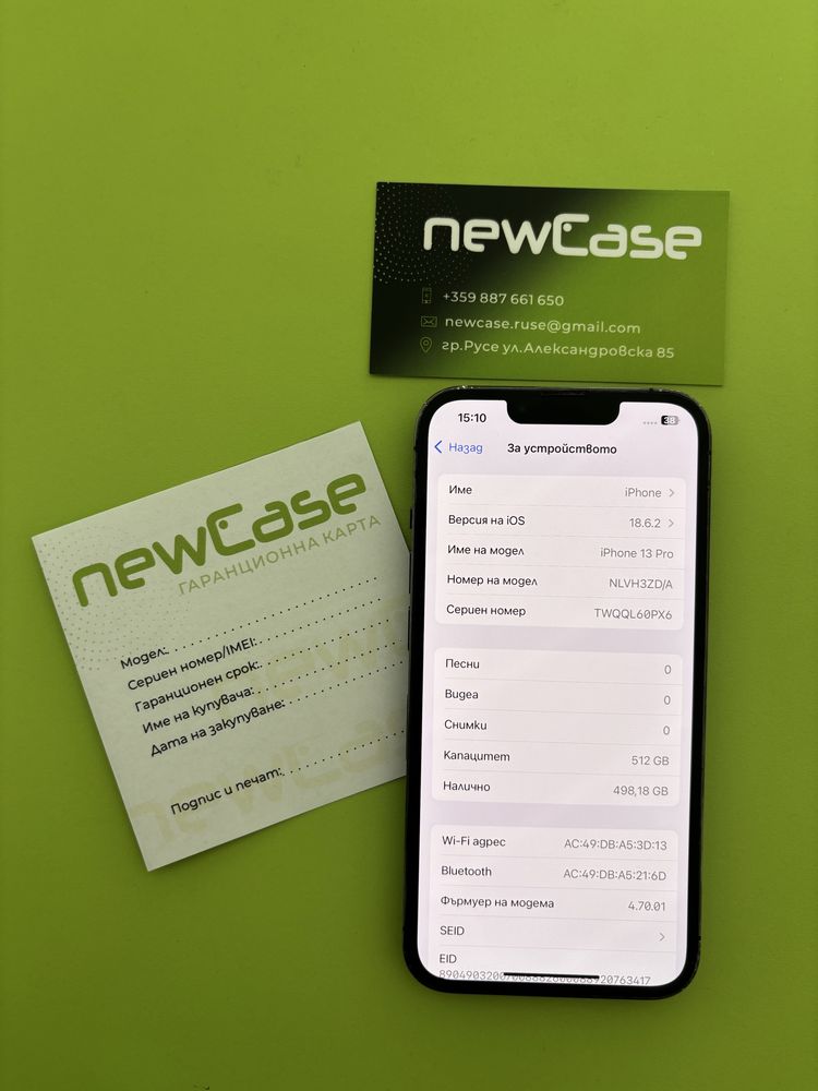 IPhone 13 Pro Graphite 512 GB 900 лв.Възможен лизинг!