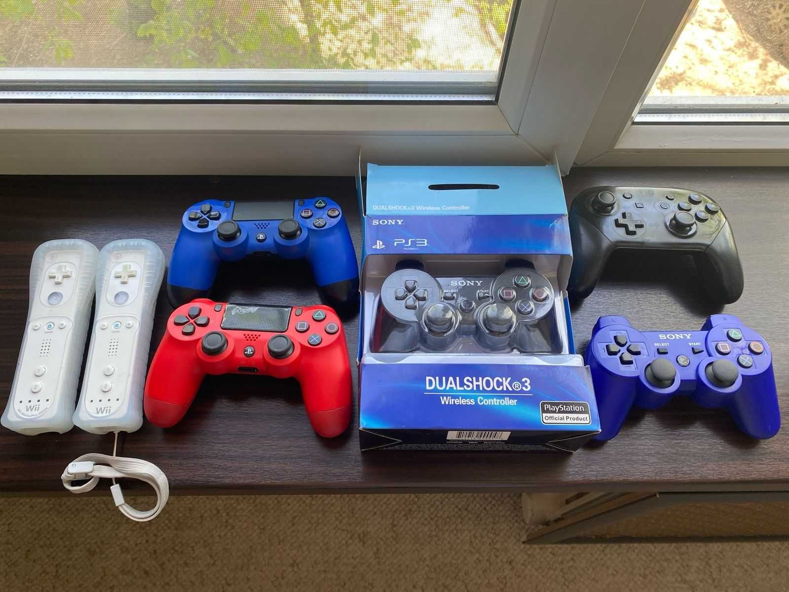 Продам геймпады для разных консолей. Ps3 Ps4 Wii Pro NS pro Controller