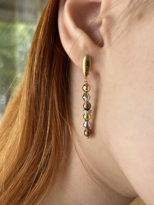 Cercei aur 18 k din Dubai