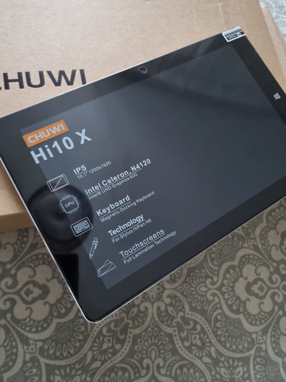 Tableta Chuwi Hi10 X, 10.1", Quad Core, 6GB RAM, 128GB, Gray
