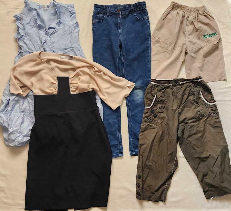 Одежда детская (брючки и джинсы), цена за все