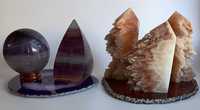 Cristale/Minerale - Calcit & Fluorit - set pietre semipretioase