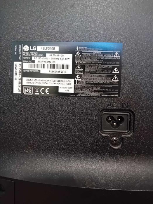 Телевизор LG 43LF5400