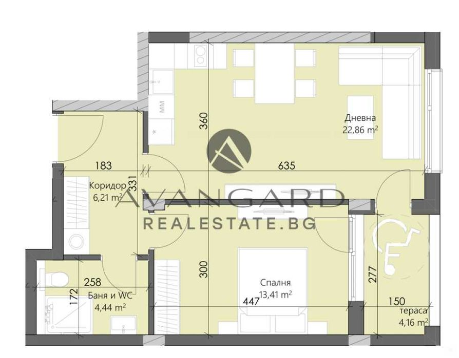 Продава се Двустаен апартамент в Пловдив, Кършияка - 73 кв.м за 1351 €/кв.м - Снимка #5