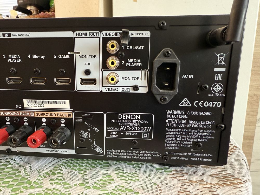 Denon AVR-X1200 Bluetooth Wi Fi