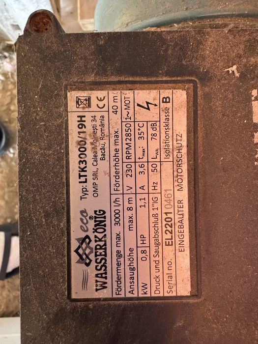 Hidrofor pentru fantana