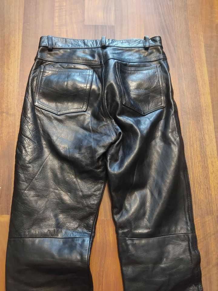 Pantaloni moto din piele, dama, 38 x 100 lungime