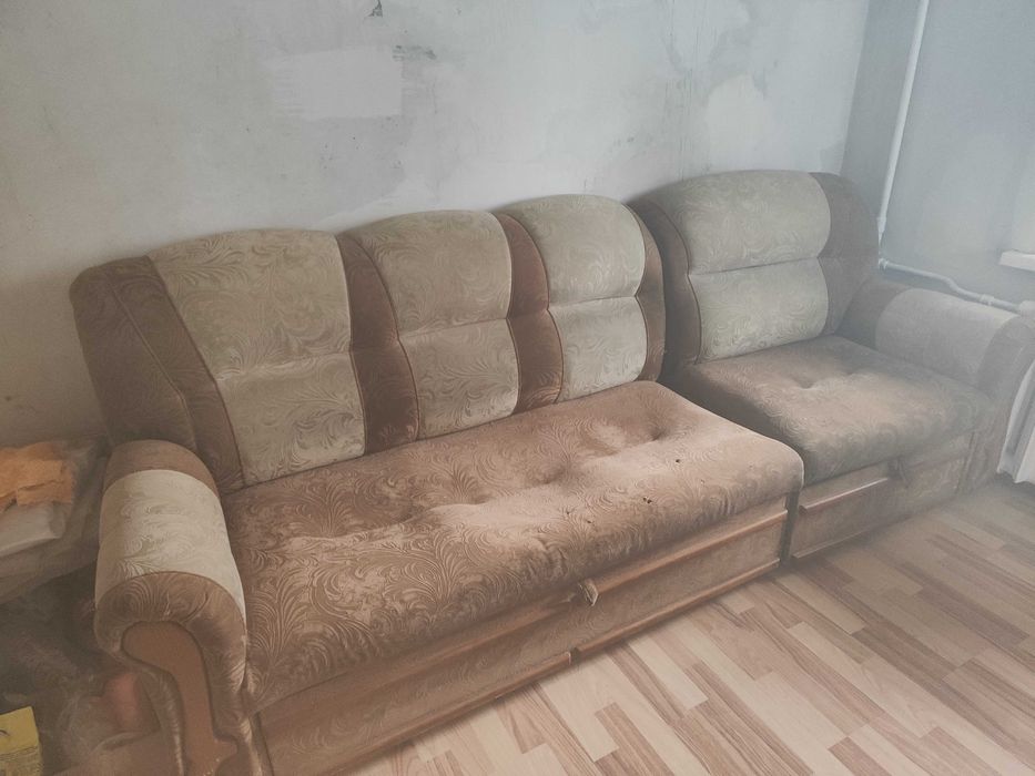 Диван раздвижной уголок и кресло